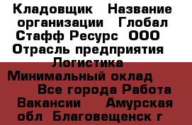 Кладовщик › Название организации ­ Глобал Стафф Ресурс, ООО › Отрасль предприятия ­ Логистика › Минимальный оклад ­ 33 000 - Все города Работа » Вакансии   . Амурская обл.,Благовещенск г.